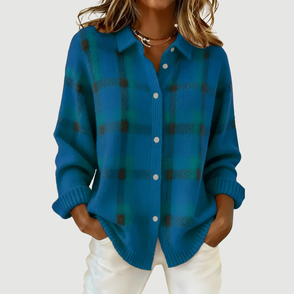 TESSA | CHECKED KNIT VEST