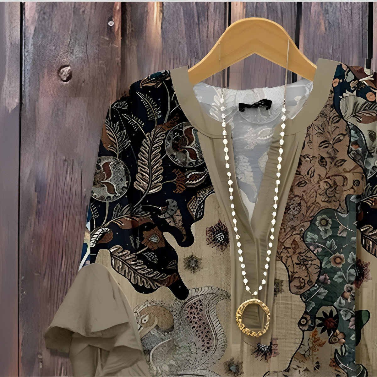 Autumn | Elegant Blouse with Patterns