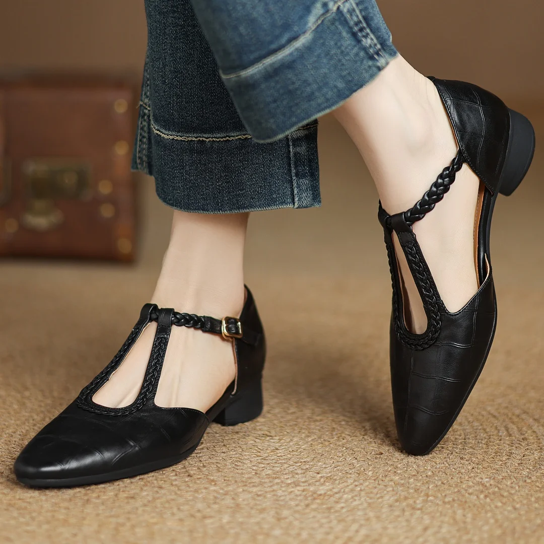 Emma | Leather Mary Janes
