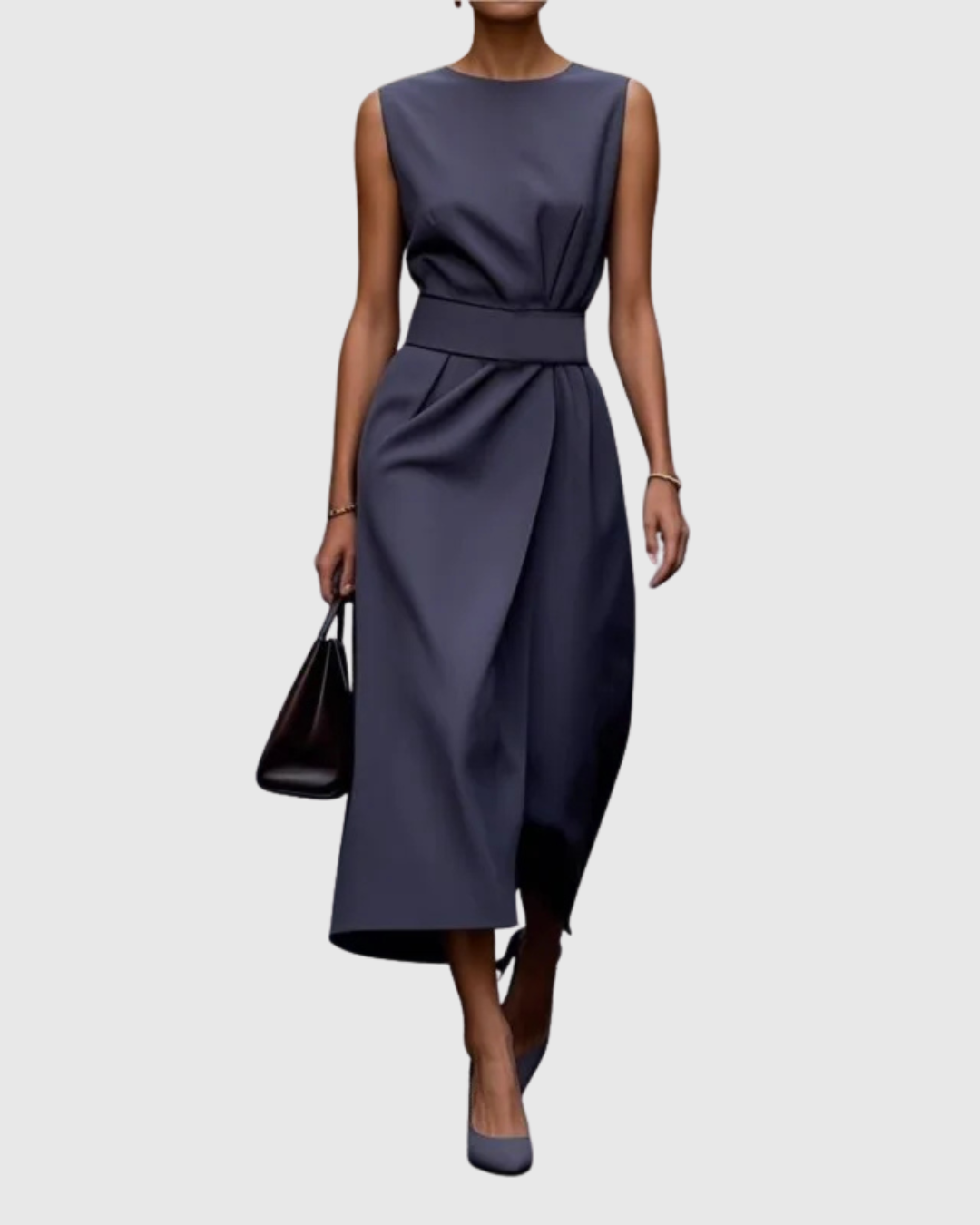 SOFIA | DRAPED MIDI DRESS