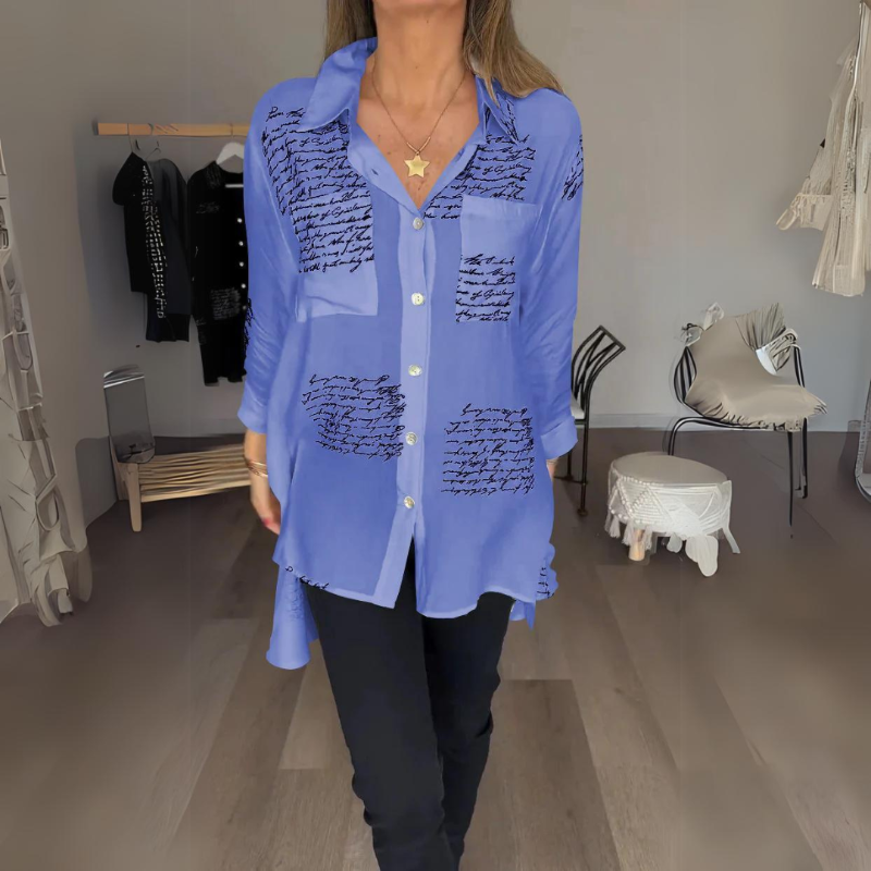 Genevieve | Stylish Button-Up Shirt