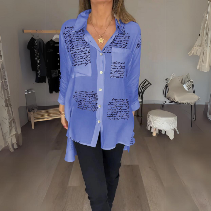 Genevieve | Stylish Button-Up Shirt