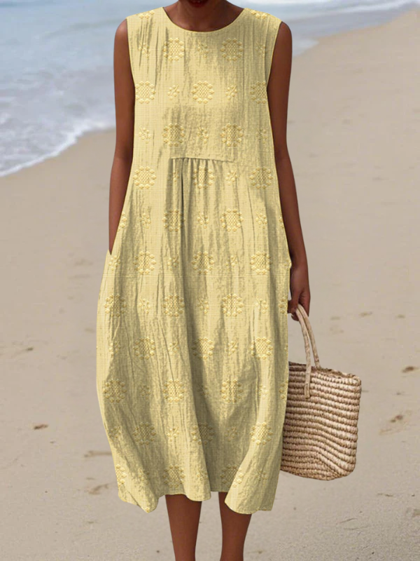 Samantha | Embroidered Midi Dress