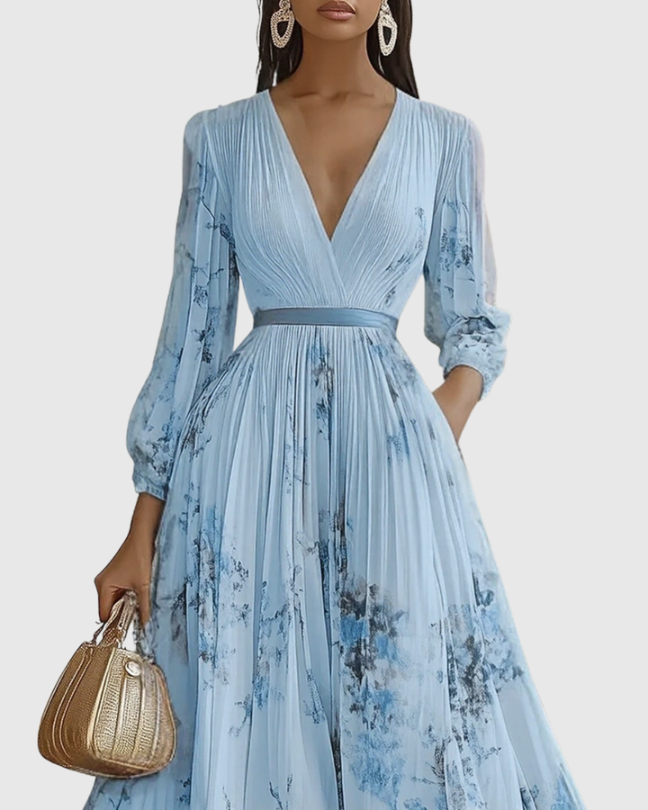 SUSANNA | PLEATED MAXI DRESS