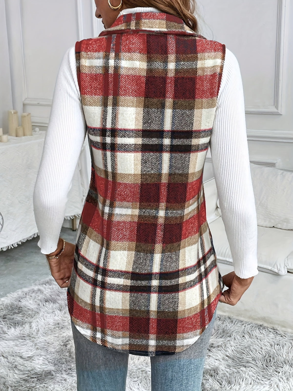 Tara | Casual Checkered Blouse