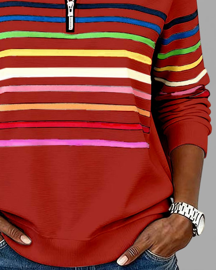 Cassie | Elegant Half-Zip Sweatshirt