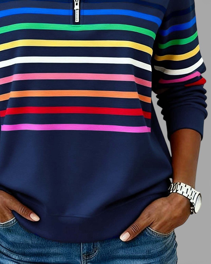 Cassie | Elegant Half-Zip Sweatshirt