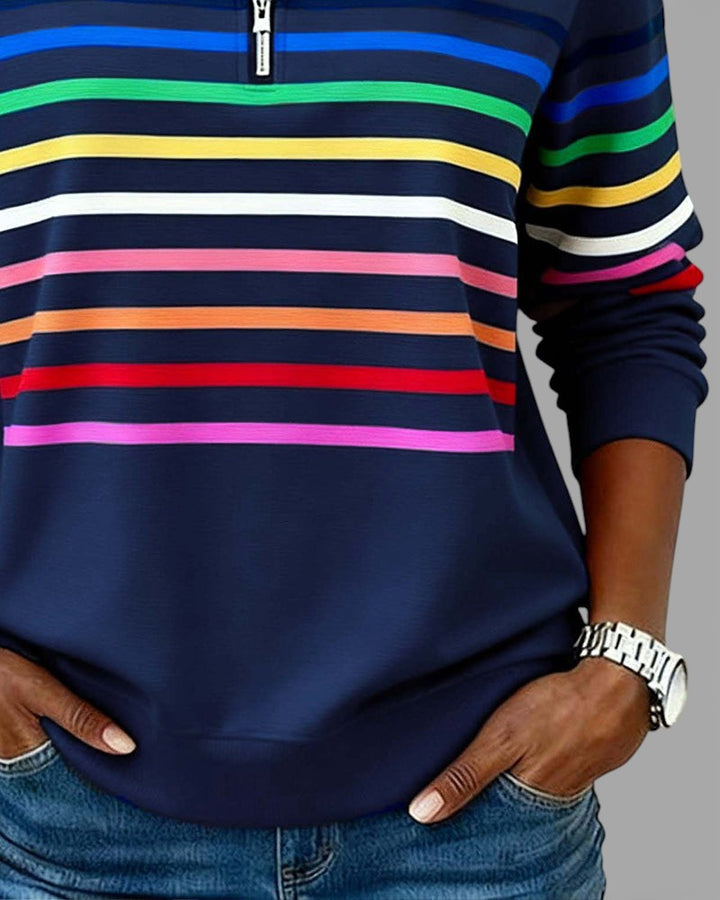 Cassie | Elegant Half-Zip Sweatshirt