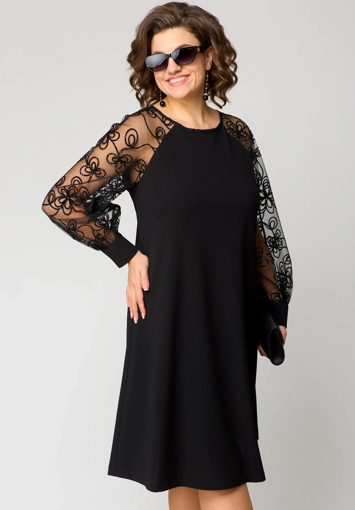 JULIA | EMBROIDERED SLEEVE DRESS