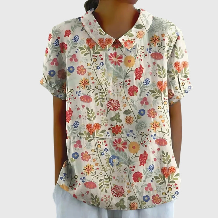JENNA | LIGHTWEIGHT FLORAL BLOUSE