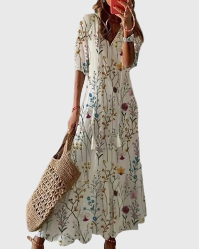Abigail | Boho Vintage Summer Maxi Dress
