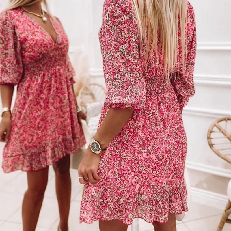 Abigail - Elegant Floral Dress