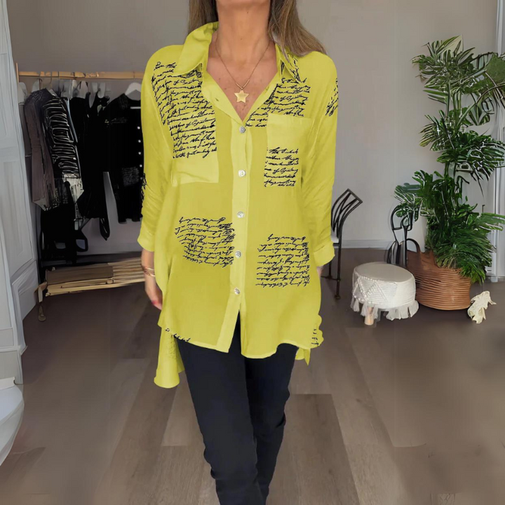Genevieve | Stylish Button-Up Shirt