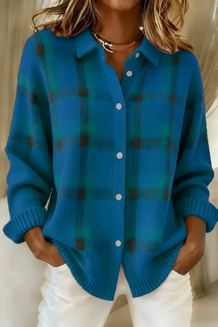 TESSA | CHECKED KNIT VEST