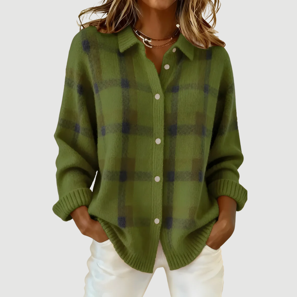 TESSA | CHECKED KNIT VEST
