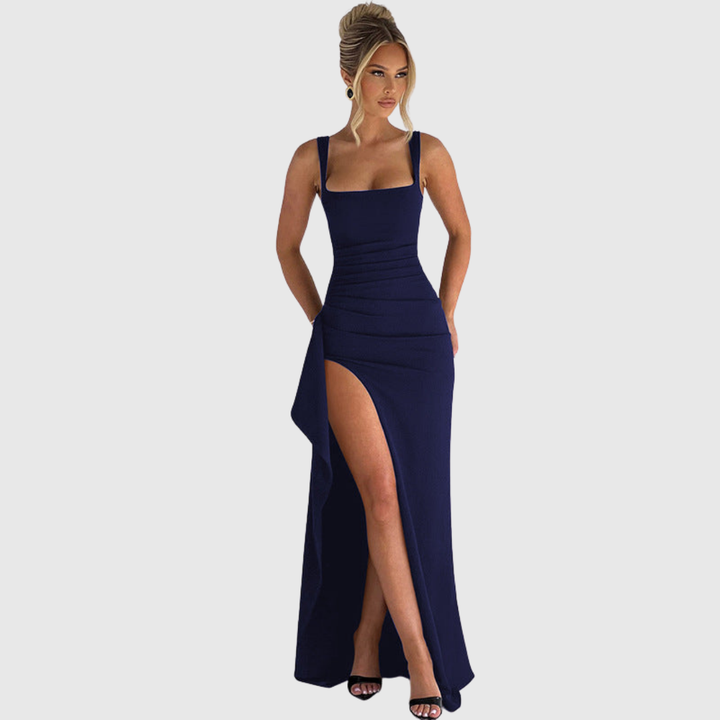CELL | OPEN BACK SLIP MAXI DRESS