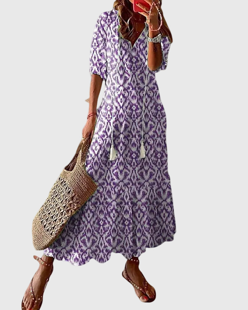 Abigail | Boho Vintage Summer Maxi Dress
