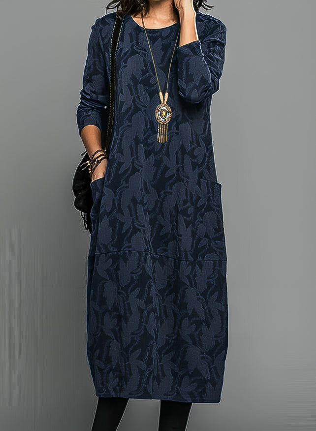 CASSIE | ROUND NECK WINTER DRESS