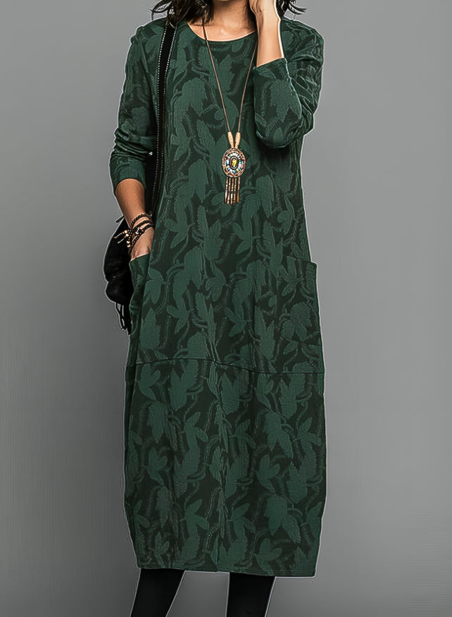 CASSIE | ROUND NECK WINTER DRESS