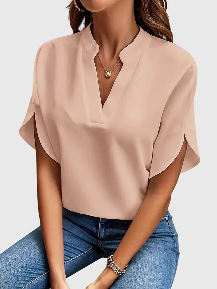 Carly | Soft and Elegant V-Neck Shirt