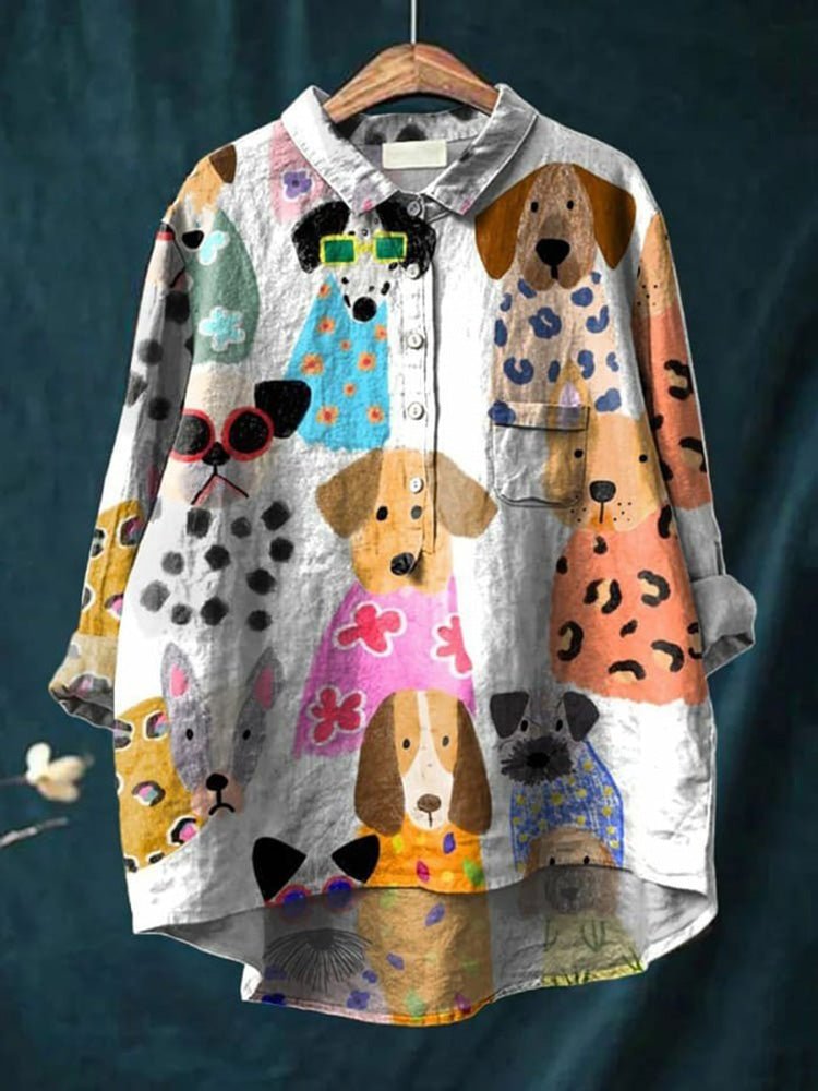 Evelyn | Brooks Playful Print Blouse