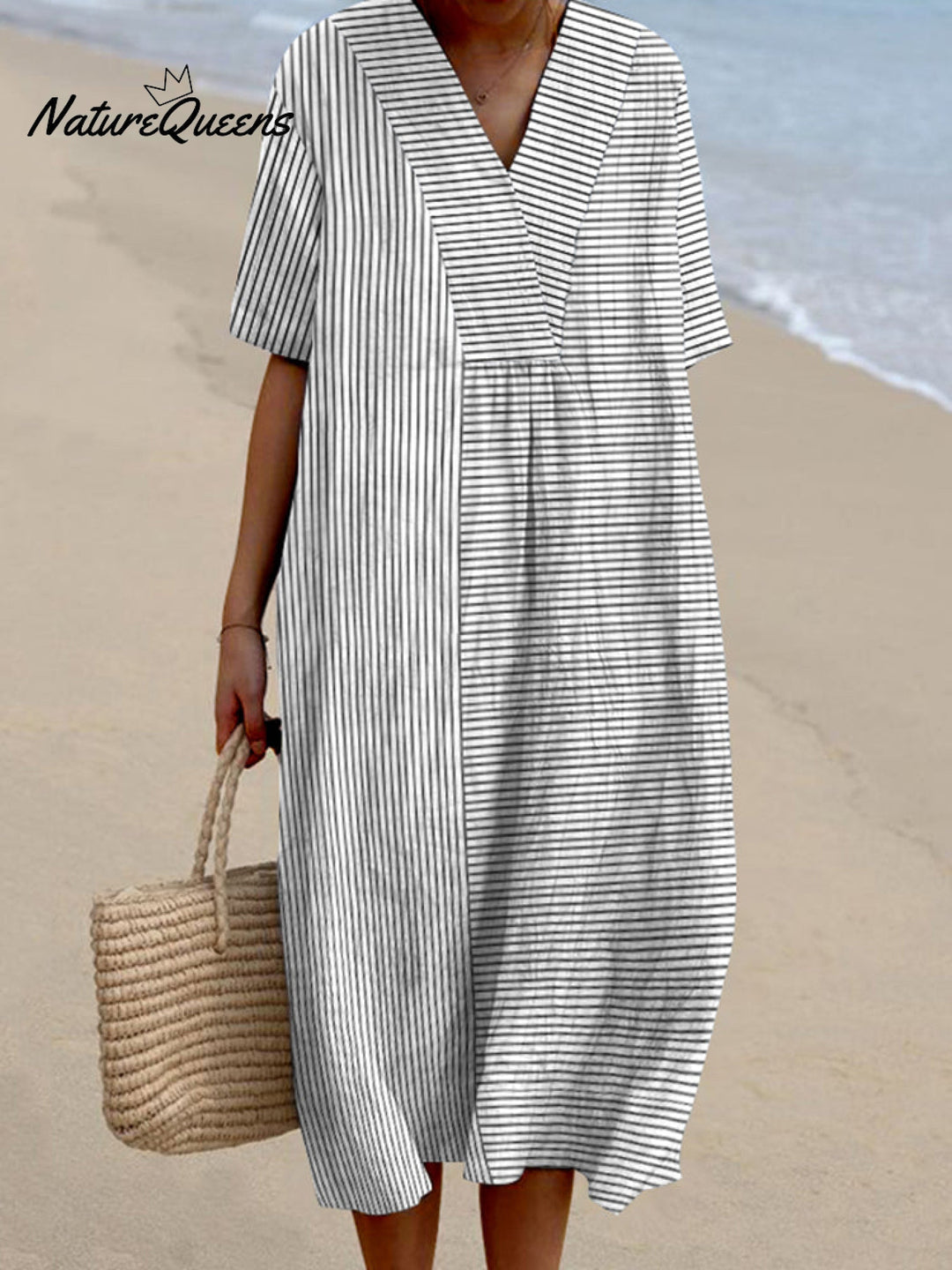 Jade - Vintage Striped Dress