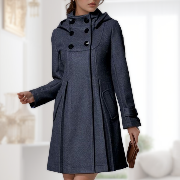 Adella | Elegant Hooded Pocket Jacket