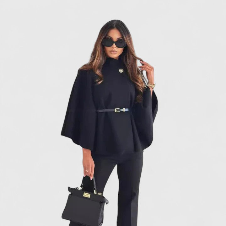 SANDRA | BELTED BUTTERFLY-SLEEVE JACKET