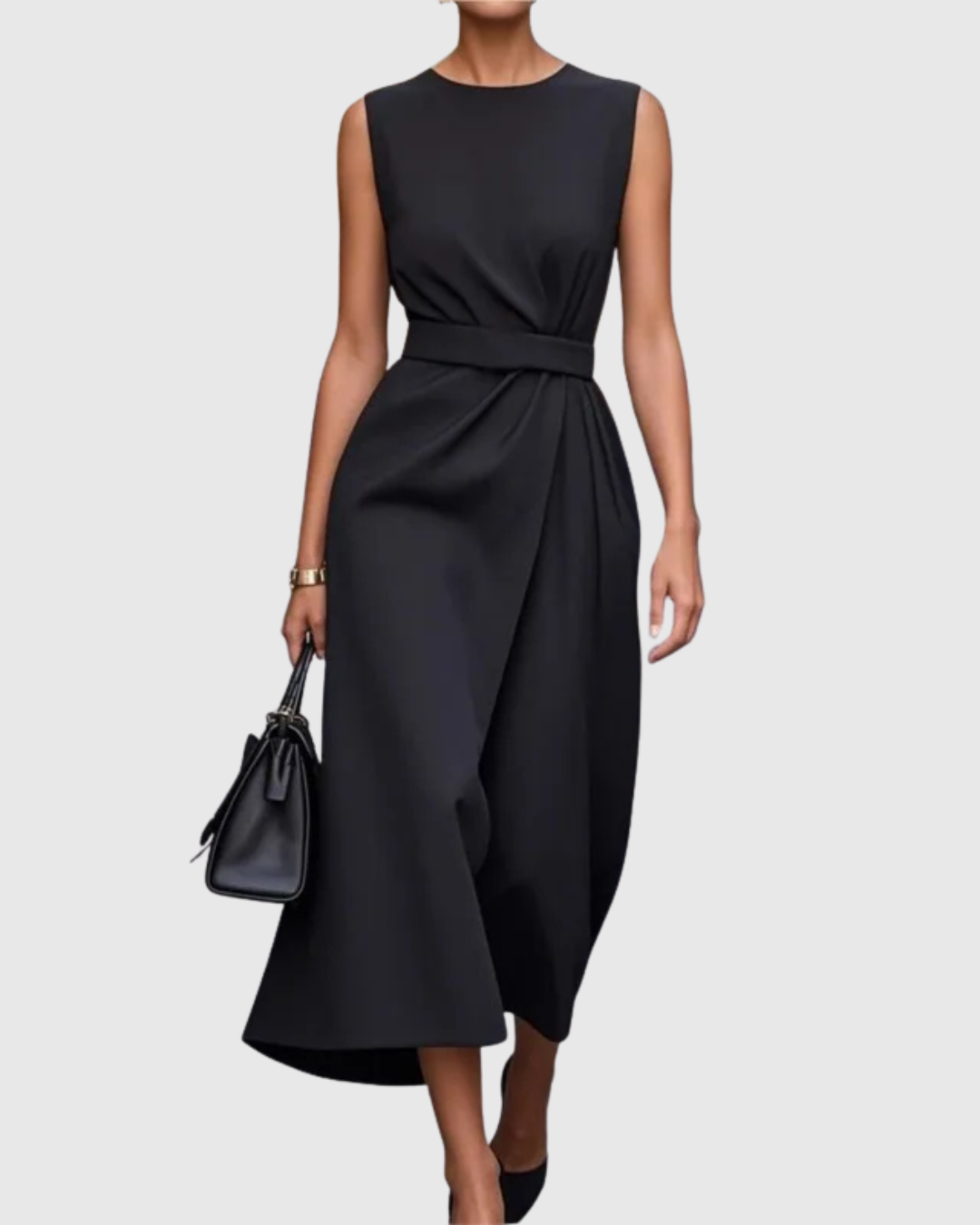 SOFIA | DRAPED MIDI DRESS