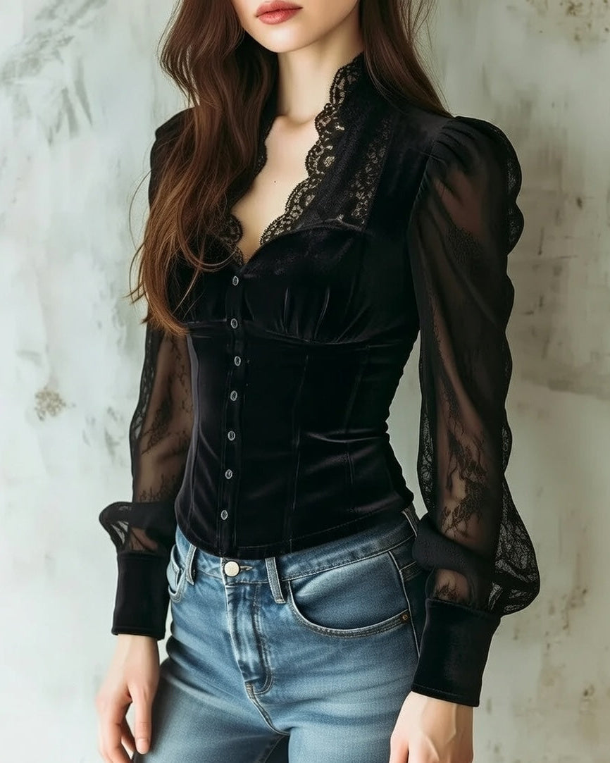 Anna Midnight Blouse