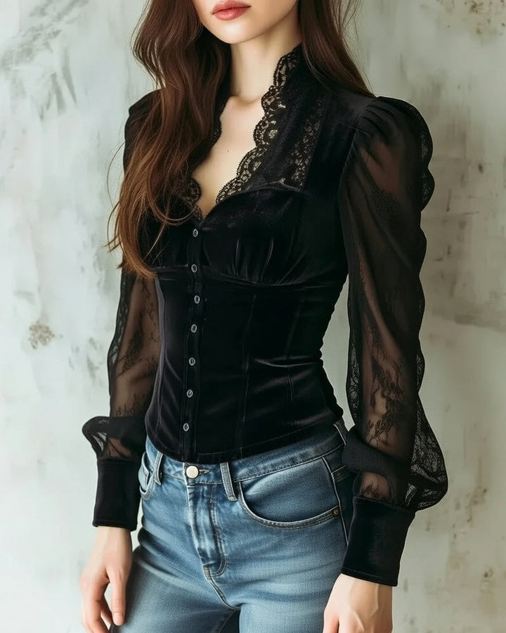Anna Midnight Blouse