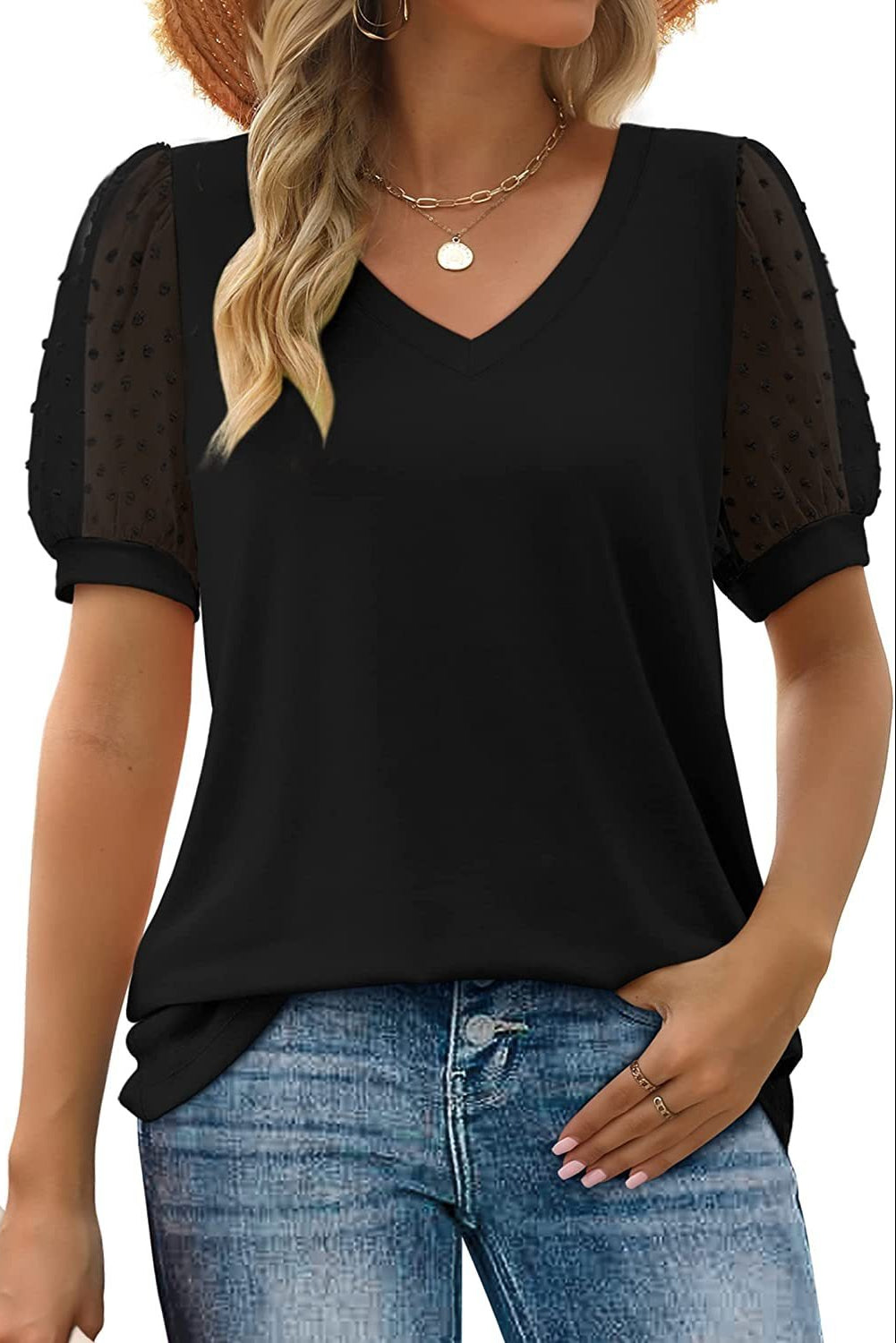 Evelyn | Sleek V-Neck Blouse