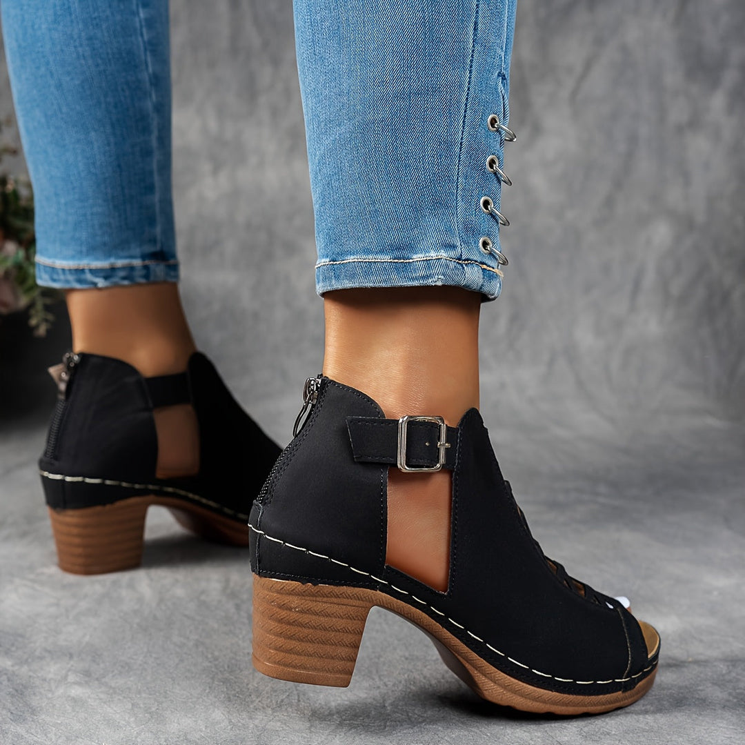 Rosalie | Lattice-Heel Sandals