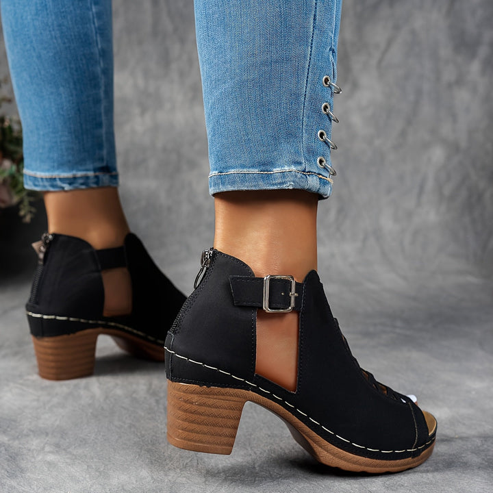 Rosalie | Lattice-Heel Sandals