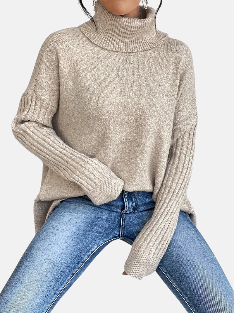 BRIGITTE – LONG TURTLENECK SWEATER
