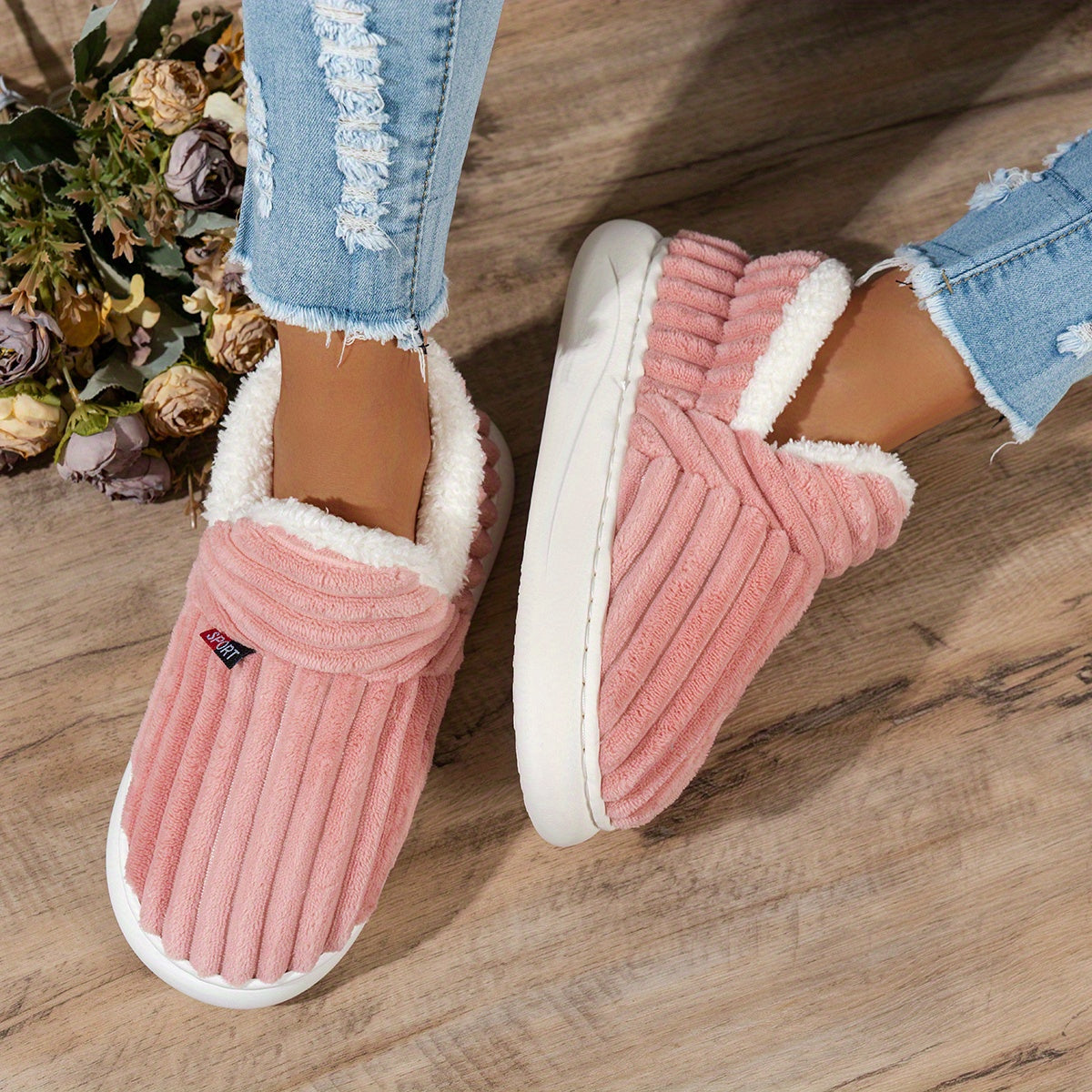 STEPHANIE | COMFORTABLE PLUSH SLIPPERS