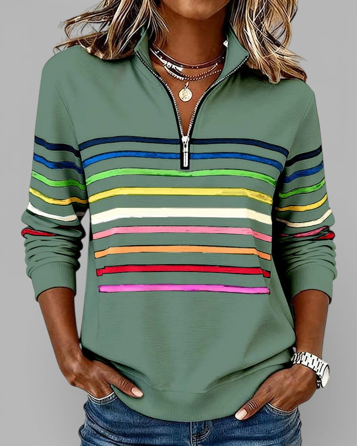 Cassie | Elegant Half-Zip Sweatshirt