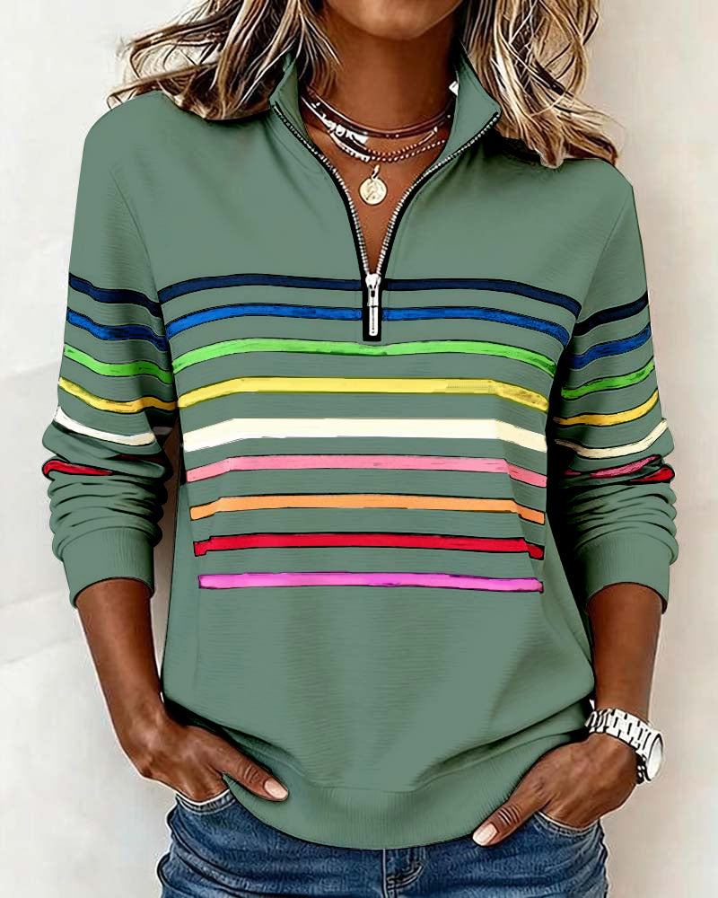 Cassie | Elegant Half-Zip Sweatshirt