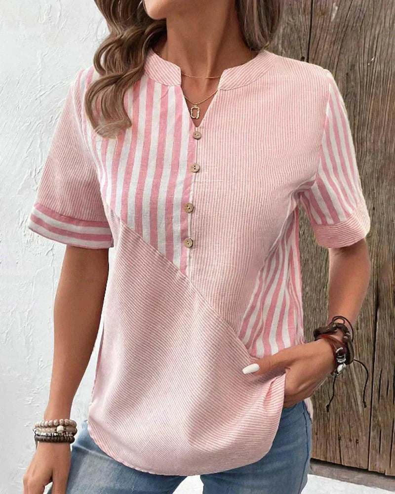 Peyton | Soft Striped Blouse