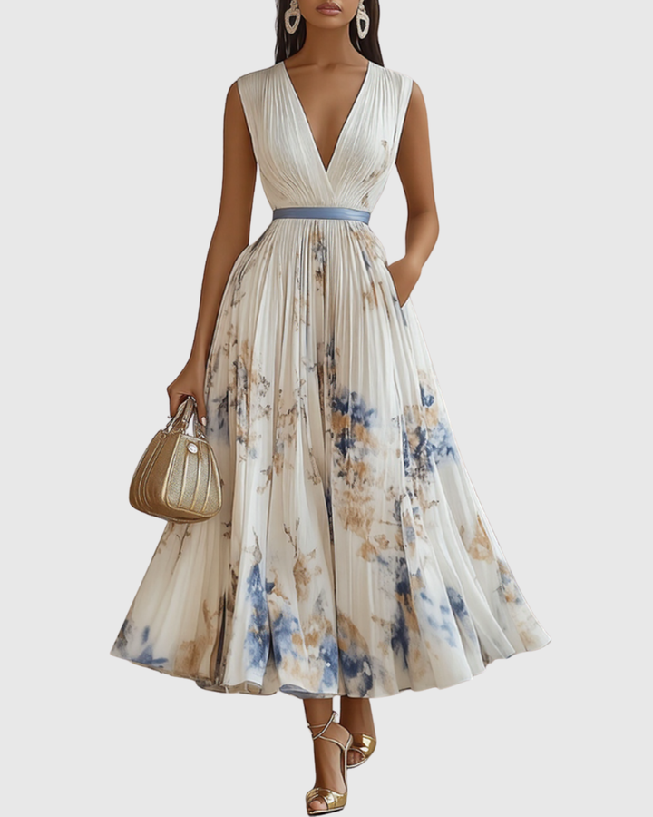 SUSANNA | PLEATED MAXI DRESS