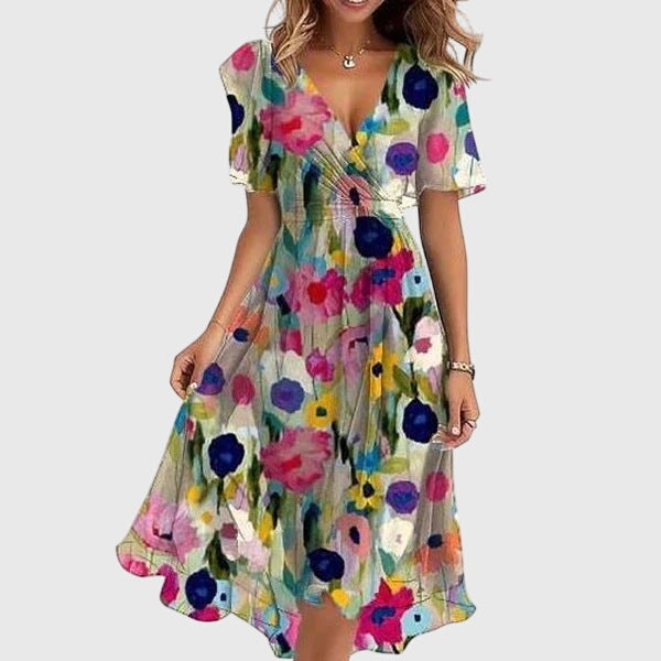 CATALINA | BREEZY WRAP MIDI DRESS