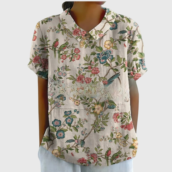 JENNA | LIGHTWEIGHT FLORAL BLOUSE