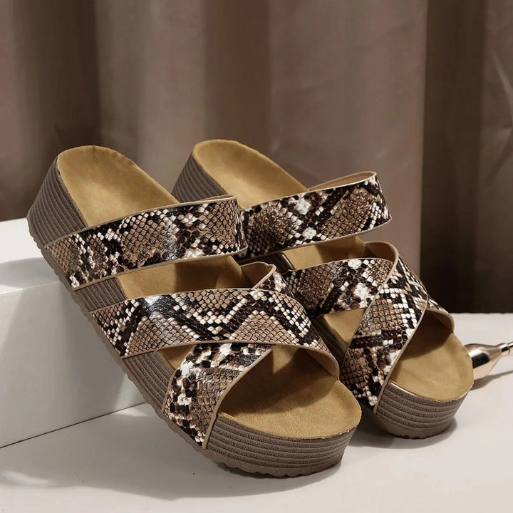 Samantha – Orthopedic Leather Strap Sandals