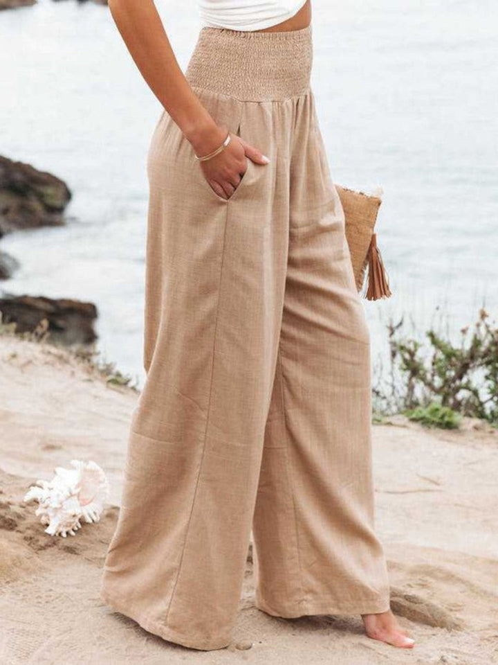 Marlowe – REMI WIDE-LEG LINEN TROUSERS