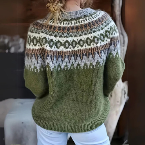Elodie | Warm Sweater with Winter Pattern