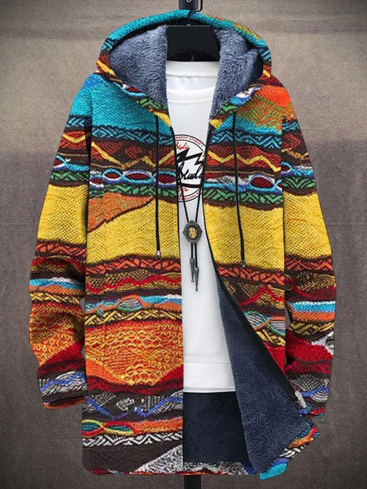 BRONTE | ARTISTIC ZIP CARDIGAN
