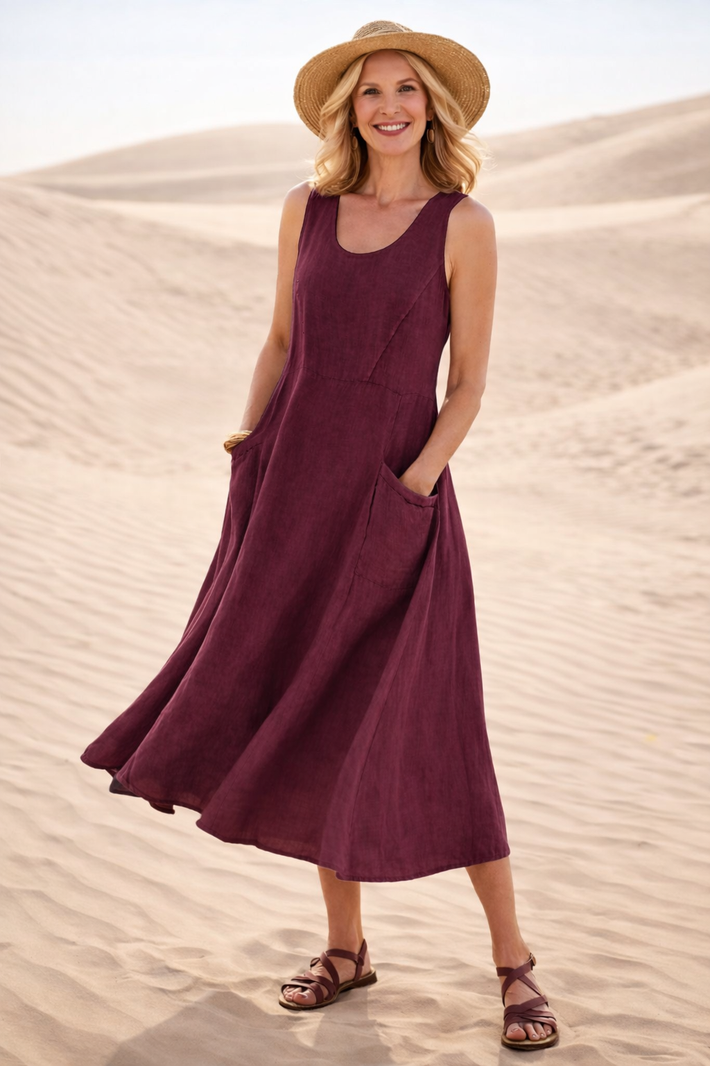Lucy | Comfortable A-Line Midi Dress