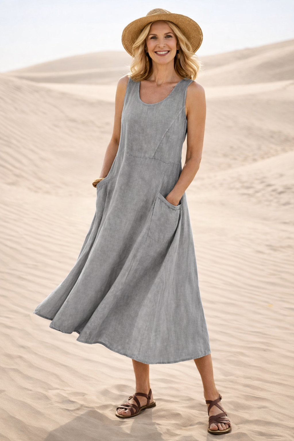 Lucy | Comfortable A-Line Midi Dress