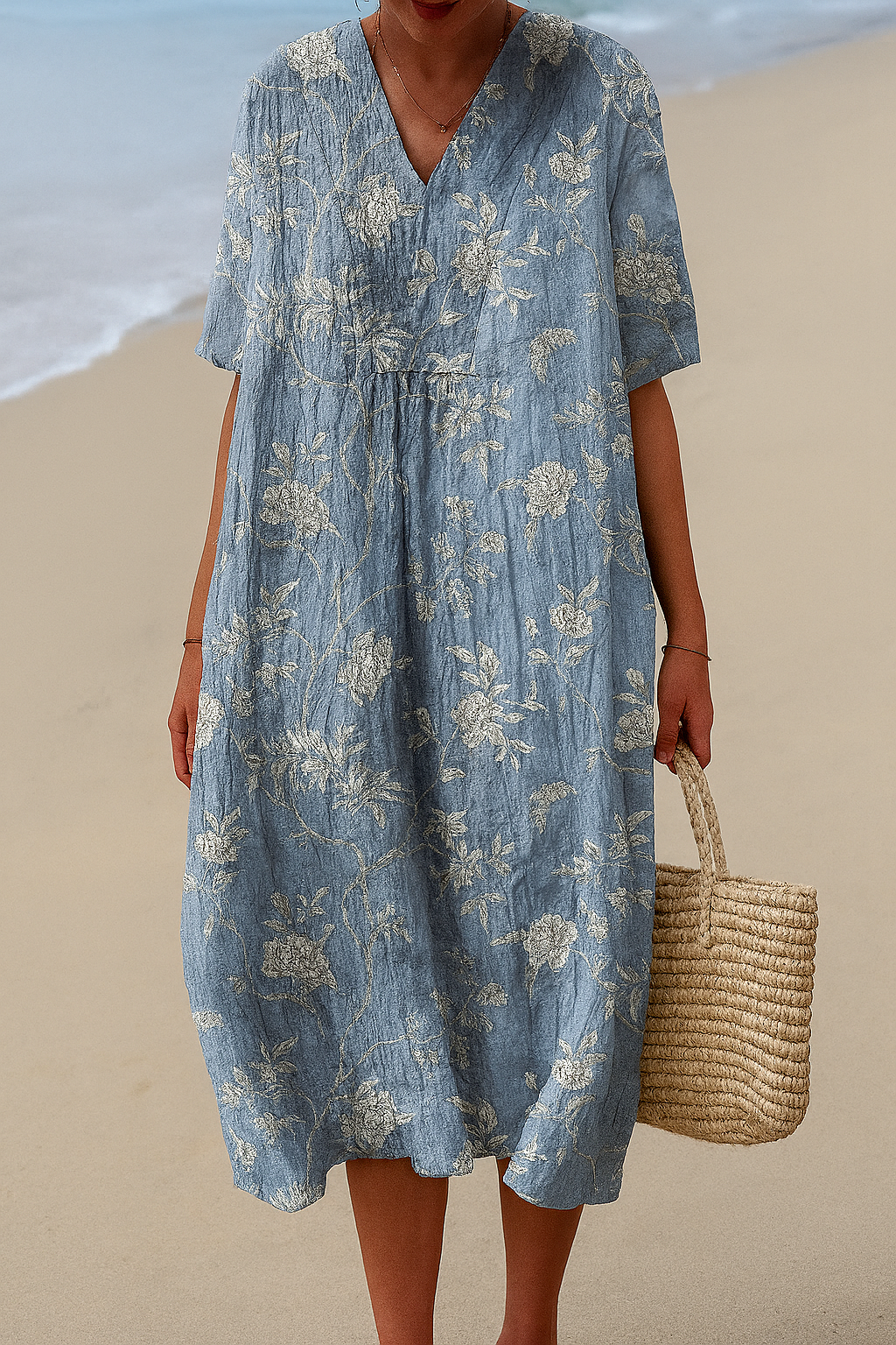 River - Cotton Dress Inspired by Artists