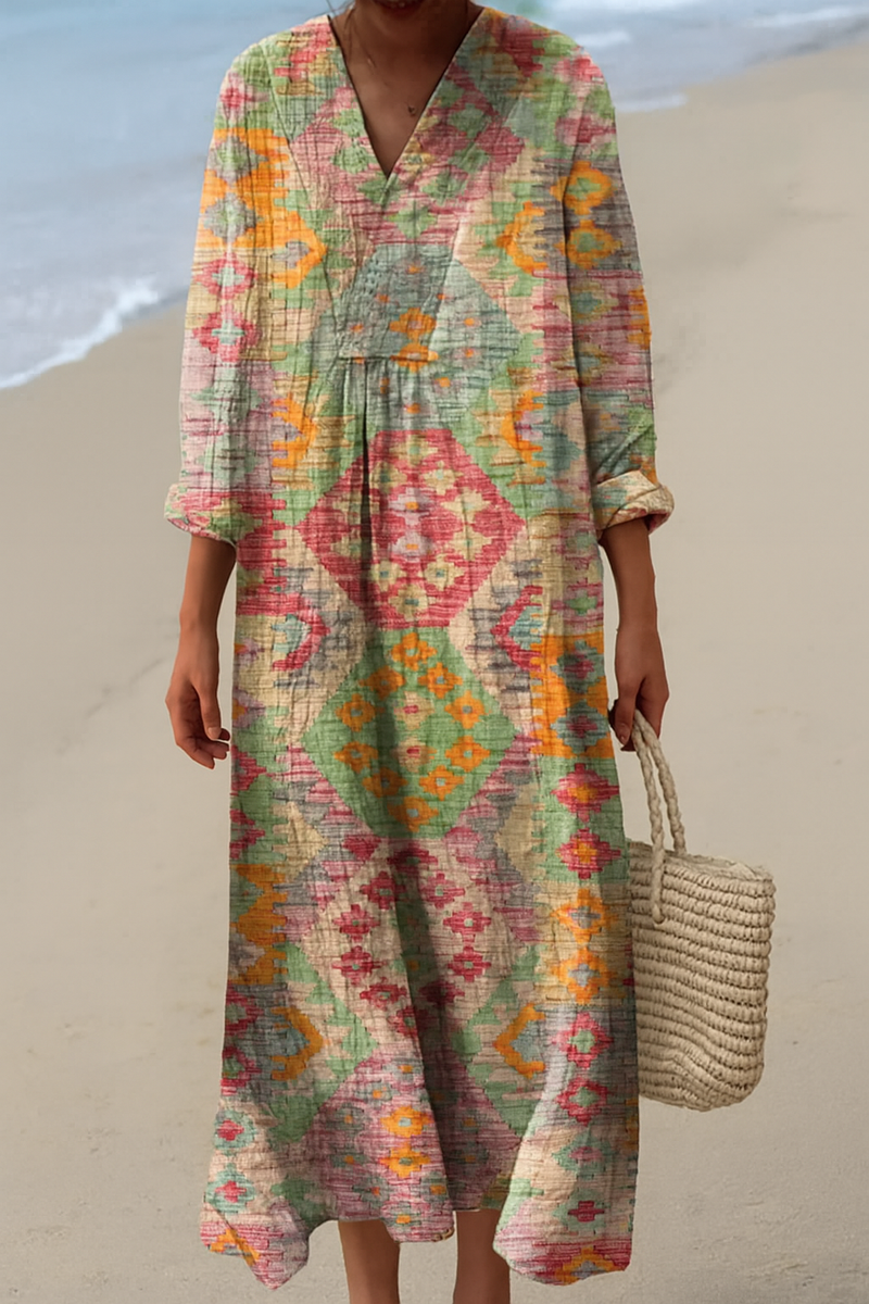 Everly - Printed Summer Breeze Dress
